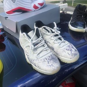 Jordan 11 lows snake skin